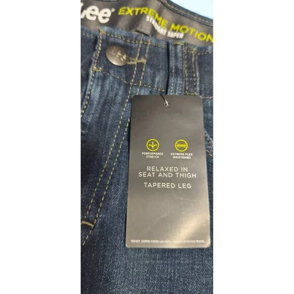 Lee Extreme Motion Straight Taper Jeans 29x30 Jackson Straight Fit Stretch - Picture 4 of 12